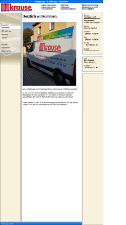 Vorschau der mobilen Webseite www.sanitaer-heizung-krause.de, Heizungs- und Installationsfirma Krause