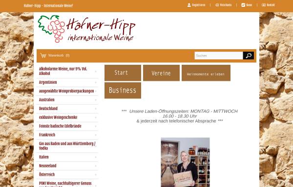 Vorschau von www.hafner-hipp.de, Weinhandlung Hafner-Hipp