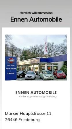 Vorschau der mobilen Webseite www.ennen-automobile.de, Ennen-Automobile