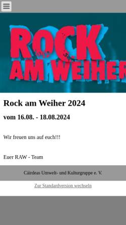 Vorschau der mobilen Webseite www.raw-friedelsheim.de, Rock am Weiher