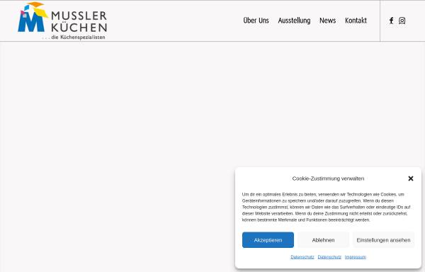 Vorschau von www.mussler-kuechen.de, Mussler Küchen GmbH
