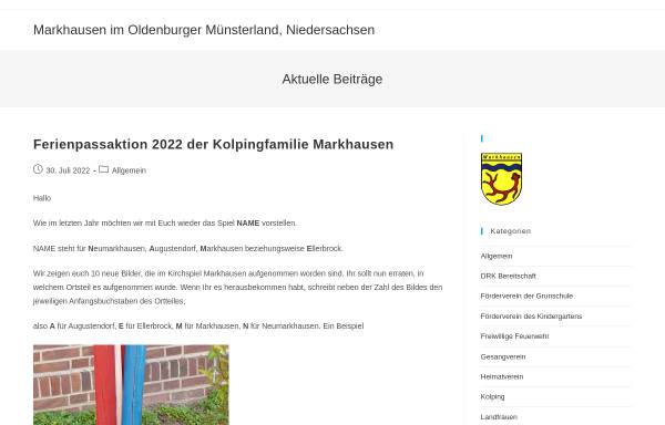 Vorschau von www.markhausen.de, Markhausen