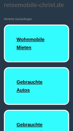 Vorschau der mobilen Webseite www.reisemobile-christ.de, Reisemobile Christ