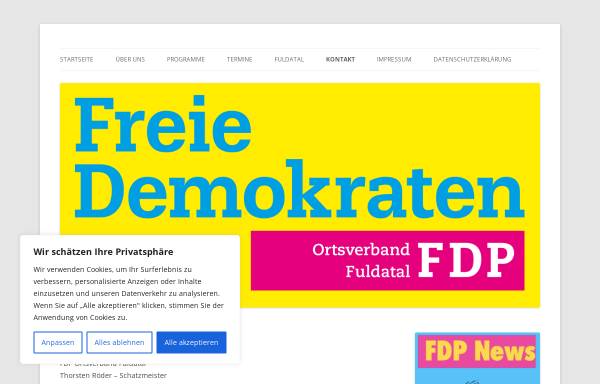 Vorschau von www.fdp-fuldatal.de, FDP Fuldatal