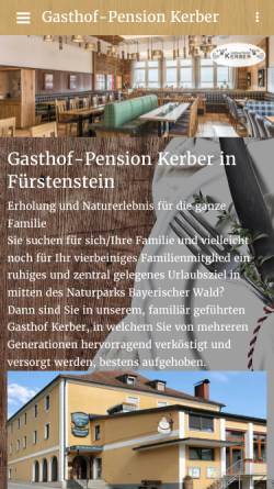 Vorschau der mobilen Webseite www.pension-kerber.de, Pension Kerber