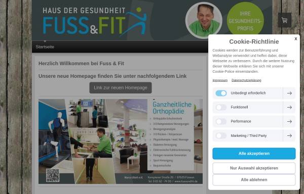 Vorschau von www.fussundfit24.de, Fuß und Fit Orthopädie-Schuhtechnik