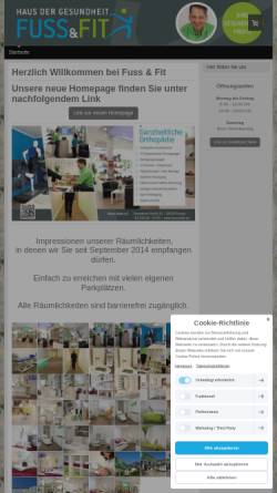 Vorschau der mobilen Webseite www.fussundfit24.de, Fuß und Fit Orthopädie-Schuhtechnik