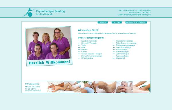 Vorschau von www.physiotherapie-reintrog.de, Praxis für Krankengymnastik & Massage Ilca Reintrog