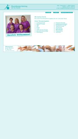 Vorschau der mobilen Webseite www.physiotherapie-reintrog.de, Praxis für Krankengymnastik & Massage Ilca Reintrog