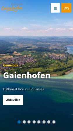 Vorschau der mobilen Webseite www.gaienhofen.de, Gaienhofen