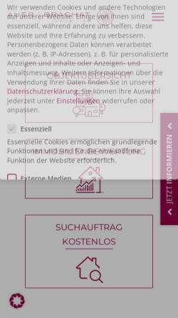 Vorschau der mobilen Webseite www.auer-brachat-immobilien.de, Immobilien Fachbüro Auer & Brachat GmbH