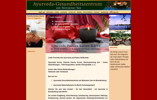 Vorschau von www.ayurveda-praxis.de, Ayurveda-Gesundheitszentrum