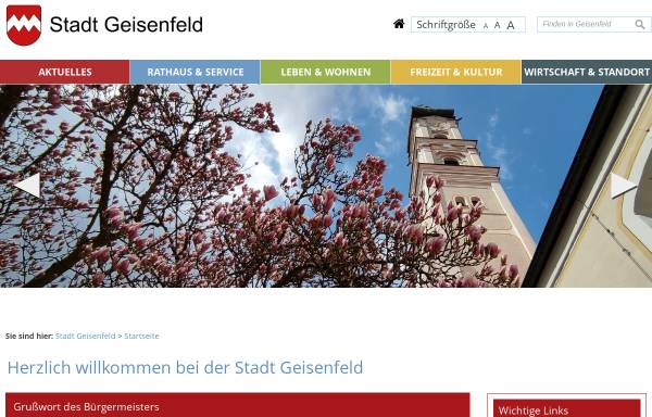 Vorschau von www.geisenfeld.de, Geisenfeld
