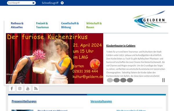 Vorschau von www.geldern.de, Stadt Geldern