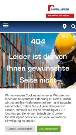 Vorschau der mobilen Webseite www.gbf-baustoffe.de, Gemminger Baustoffe + Fliesen Handel-GmbH