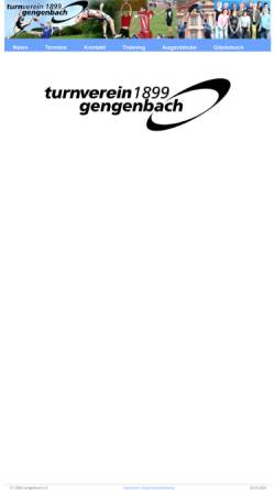Vorschau der mobilen Webseite www.tv-gengenbach.de, TV 1899 Gengenbach e.V.