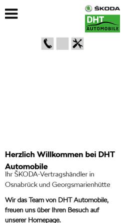 Vorschau der mobilen Webseite www.dht-automobile.de, DHT Automobile