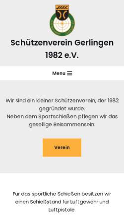 Vorschau der mobilen Webseite www.schuetzenverein-gerlingen.de, Schützenverein Gerlingen e.V.