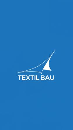 Vorschau der mobilen Webseite www.textilbau.de, Textilbau GmbH