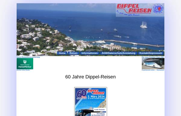 Vorschau von www.dippel-reisen.de, Dippel-Reisen GmbH & Co. KG