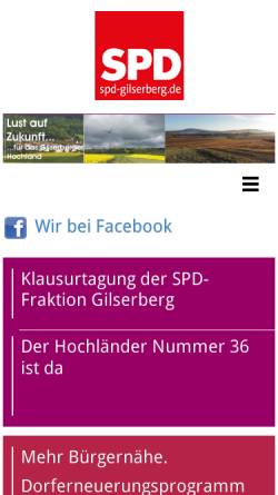 Vorschau der mobilen Webseite spd-gilserberg.de, SPD Gilserberg