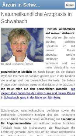 Vorschau der mobilen Webseite www.naturarzt-praxis.de, Naturheilkundliche Praxis Dr. med. Susanne Ehmer