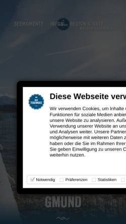 Vorschau der mobilen Webseite www.gmund.de, Tourist-Information Gmund