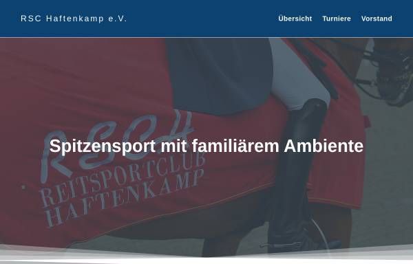 Vorschau von haftenkamp.de, Reitsportclub Haftenkamp e.V.