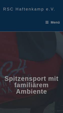 Vorschau der mobilen Webseite haftenkamp.de, Reitsportclub Haftenkamp e.V.