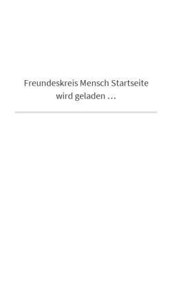Vorschau der mobilen Webseite www.freundeskreismensch.de, Freundeskreis Gomaringen e. V.