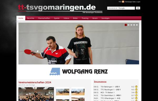 Vorschau von www.tt-tsvgomaringen.de, TSV Gomaringen - Tischtennis