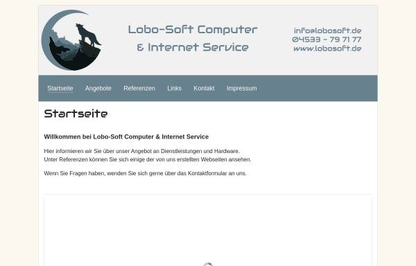 Vorschau von www.lobosoft.de, Lobo-Soft Computer & Internet Service - Home