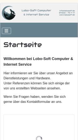 Vorschau der mobilen Webseite www.lobosoft.de, Lobo-Soft Computer & Internet Service - Home