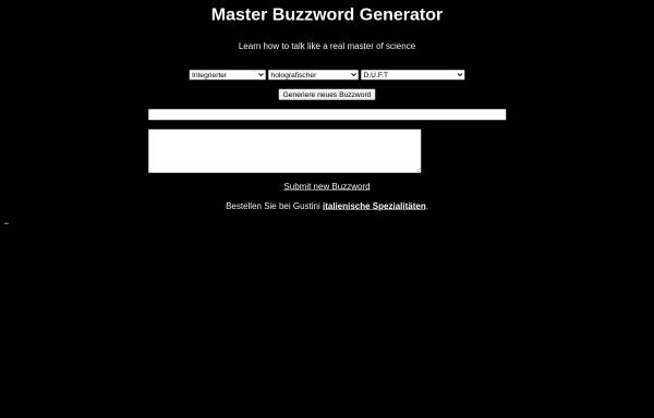 Master Buzzword Gernerator