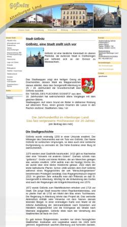 Vorschau der mobilen Webseite www.goessnitz.de, Gößnitz