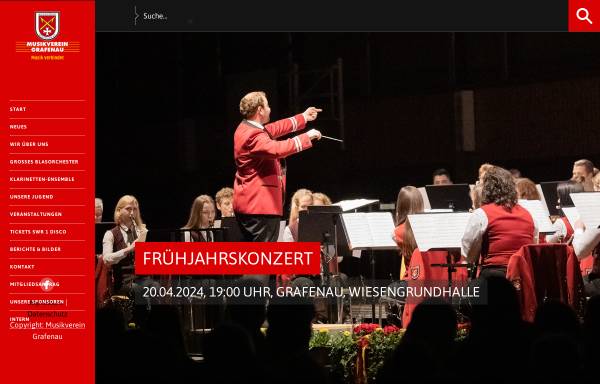 Vorschau von www.musikverein-grafenau.de, Musikverein Grafenau e.V.