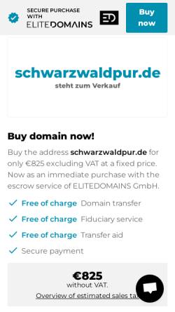 Vorschau der mobilen Webseite www.schwarzwaldpur.de, Familie Nägele