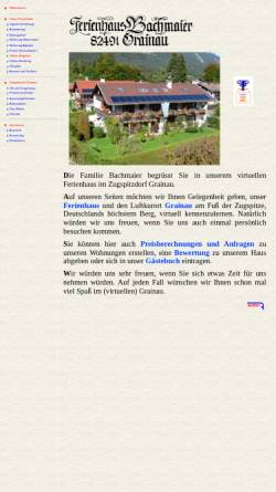 Vorschau der mobilen Webseite www.zugspitzort.de, Ferienhaus Bachmaier