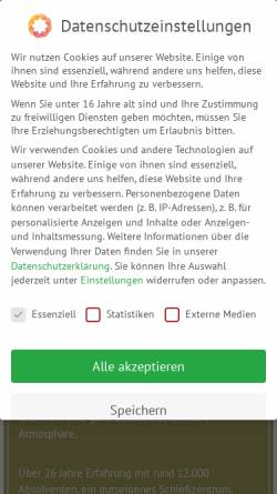 Vorschau der mobilen Webseite jagdschule-gutgrambow.de, Jagdschule Gut Grambow in Mecklenburg