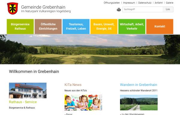 Vorschau von www.grebenhain.de, Grebenhain