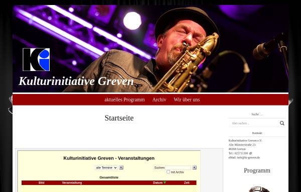 Vorschau von www.ki-greven.de, Kulturinitiative Greven