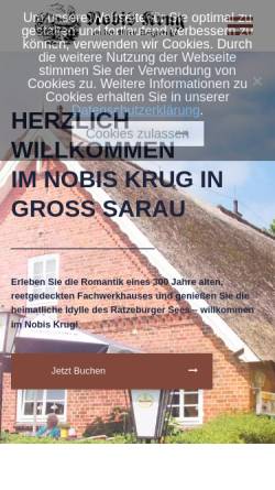 Vorschau der mobilen Webseite nobis-krug.de, Hotel und Restaurant Nobis Krug