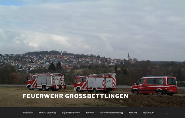 Vorschau von www.ffw-grossbettlingen.de, Freiwillige Feuerwehr Großbettlingen