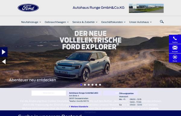 Vorschau von www.ford-runge-grossenkneten.de, Autohaus Runge