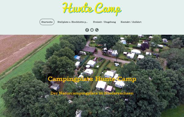 Vorschau von www.hunte-camp.de, Campingplatz Hunte-Camp