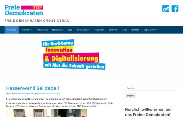 Vorschau von fdp-gross-gerau.de, FDP Gross-Gerau / Büttelborn