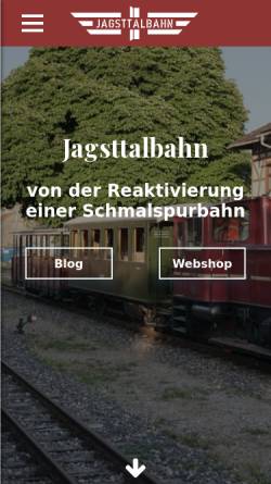 Vorschau der mobilen Webseite www.jagsttalbahn.de, Jagsttalbahnfreunde