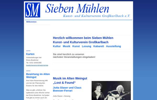 Vorschau von www.siebenmuehlen.de, Sieben-Mühlen Kunst- und Kulturverein