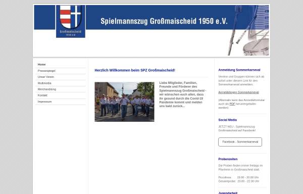 Vorschau von www.spz-grossmaischeid.de, Spielmannszug Großmaischeid