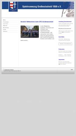 Vorschau der mobilen Webseite www.spz-grossmaischeid.de, Spielmannszug Großmaischeid